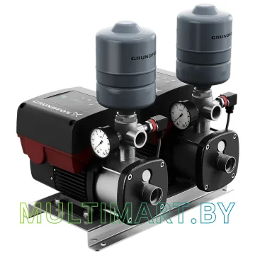 Установка повышения давления Grundfos CMBE TWIN 3-62 с розеткой Shuko